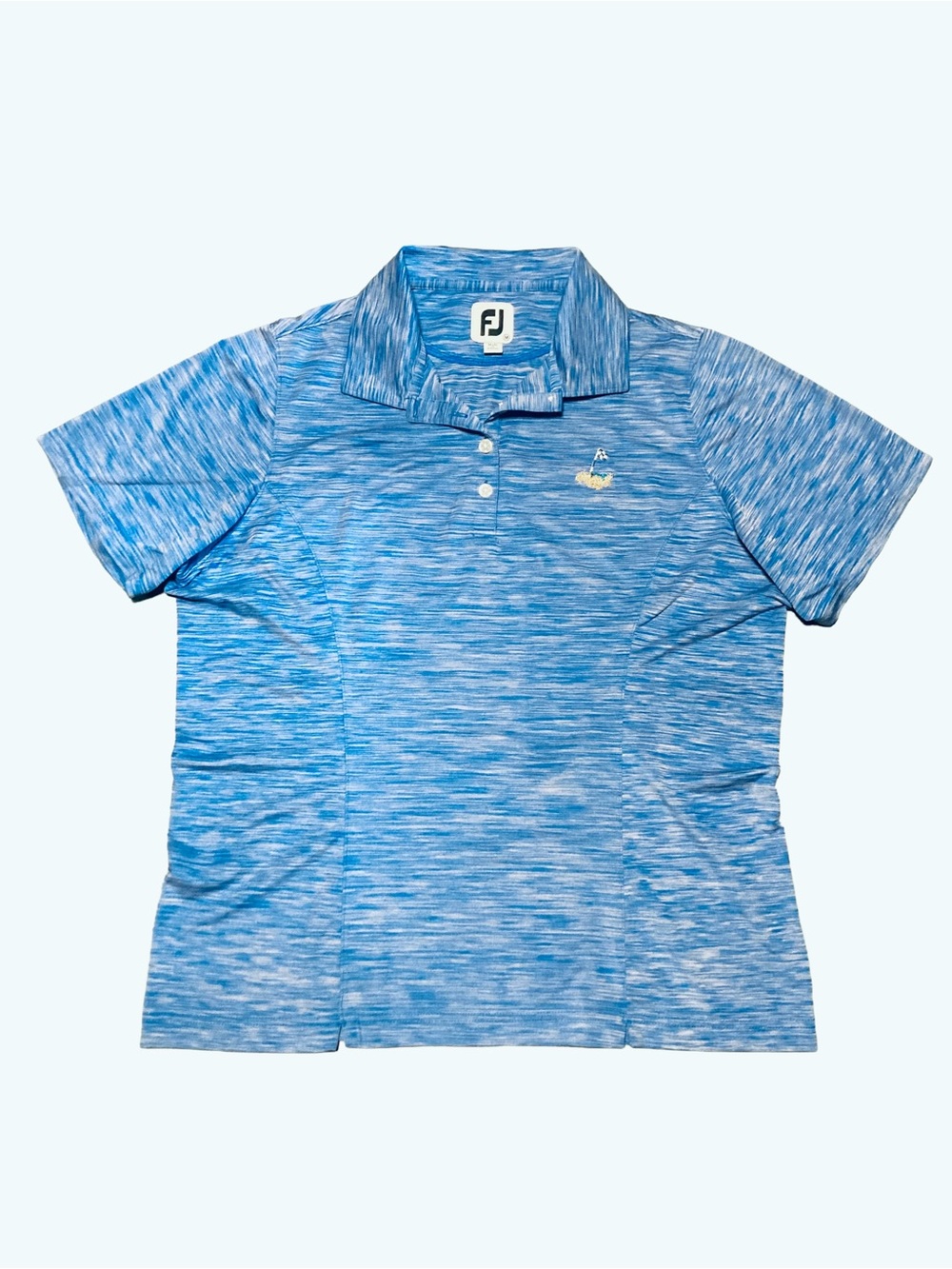 FootJoy Space Dye Royal Blue Golf/Tennis Polo, Sz M, ProDry, Princess Seams